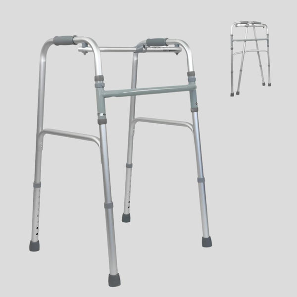 Andador para adultos | Aluminio | Plegable | Sin ruedas | Columna | Mobiclinic